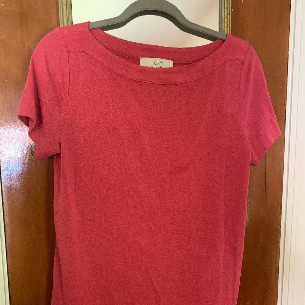 Red Loft boatneck sweater top